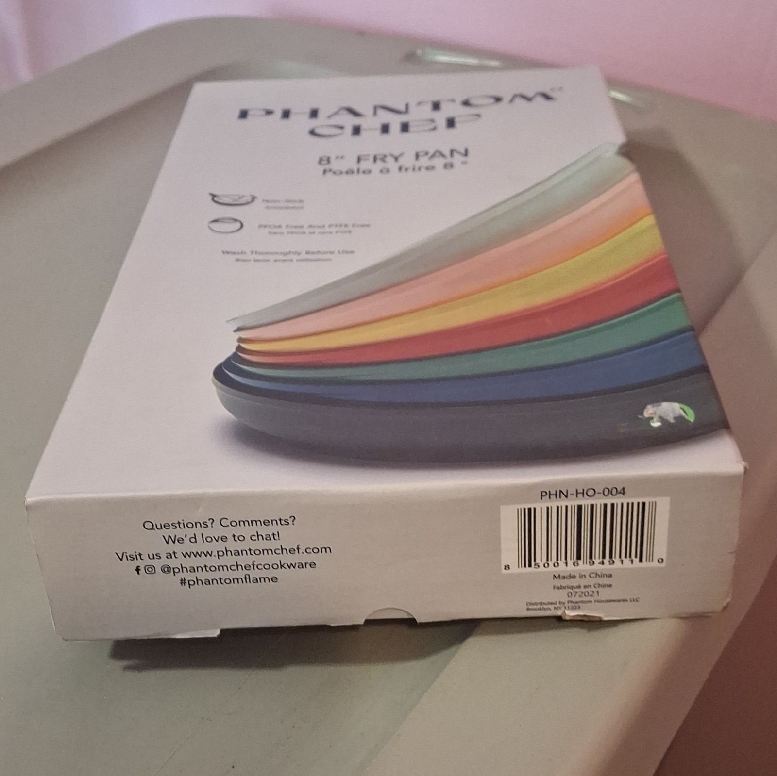PHANTOM CHEF Dark Blue 8” FRY PAN Non-Stick PFOA & PTFE Free NEW in BOX