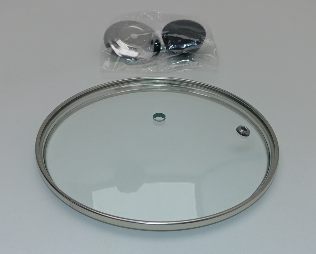 6 3/4″ OD Glass Pyrex Lid SS Stainless Steel Metal Rim 6 1/4″ ID Replacement Pot