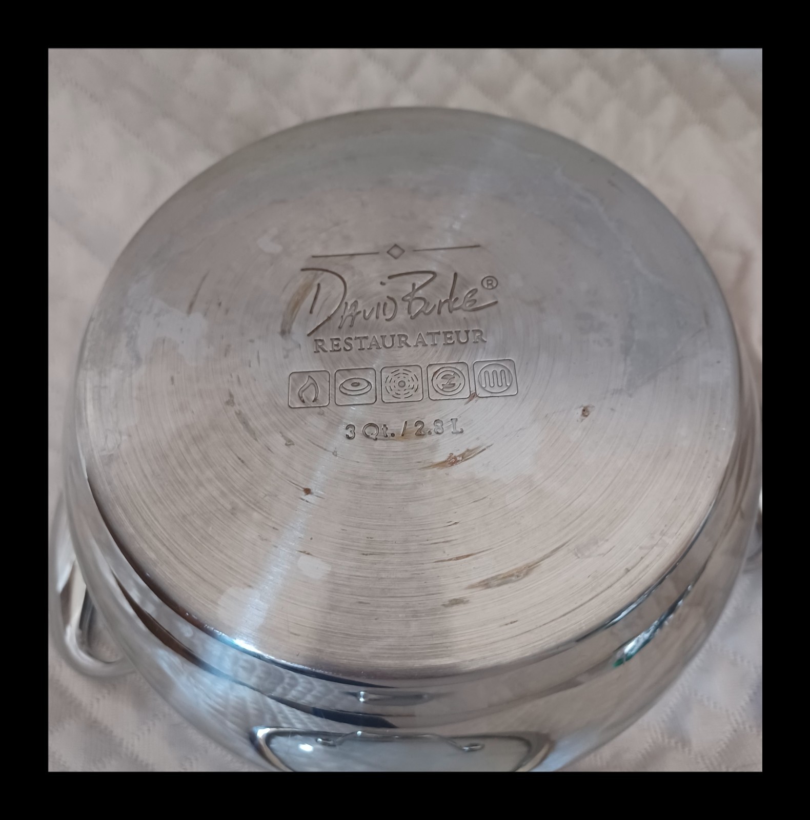 David Burke Splendor Series 3 Quart Casserole Pot With Glass Lid
