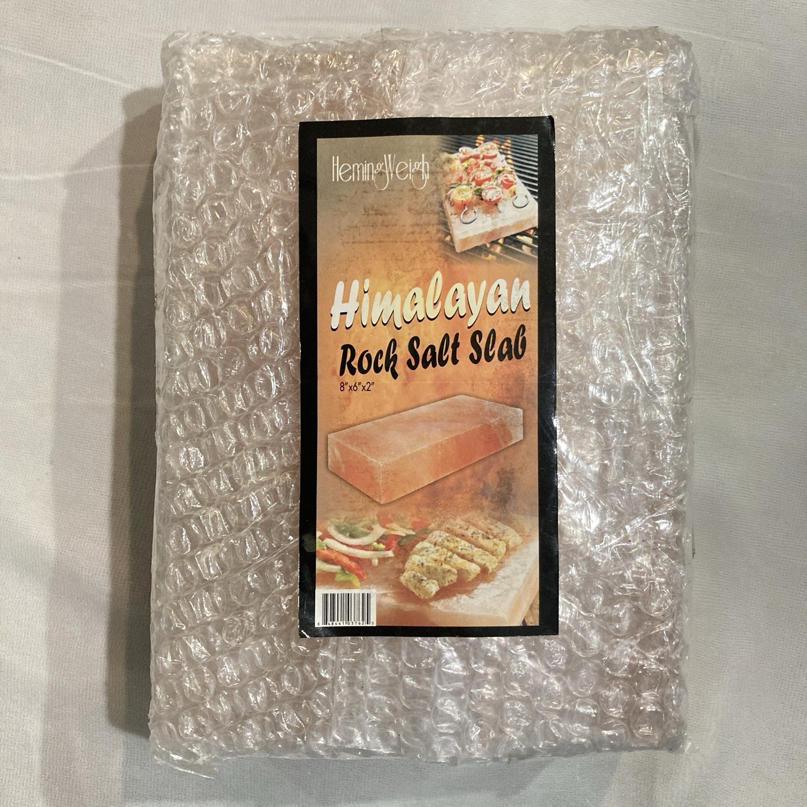 HemingWeigh Himalayan All Natural Crystal Rock Salt Cooking Tile – 8″x6″x2″