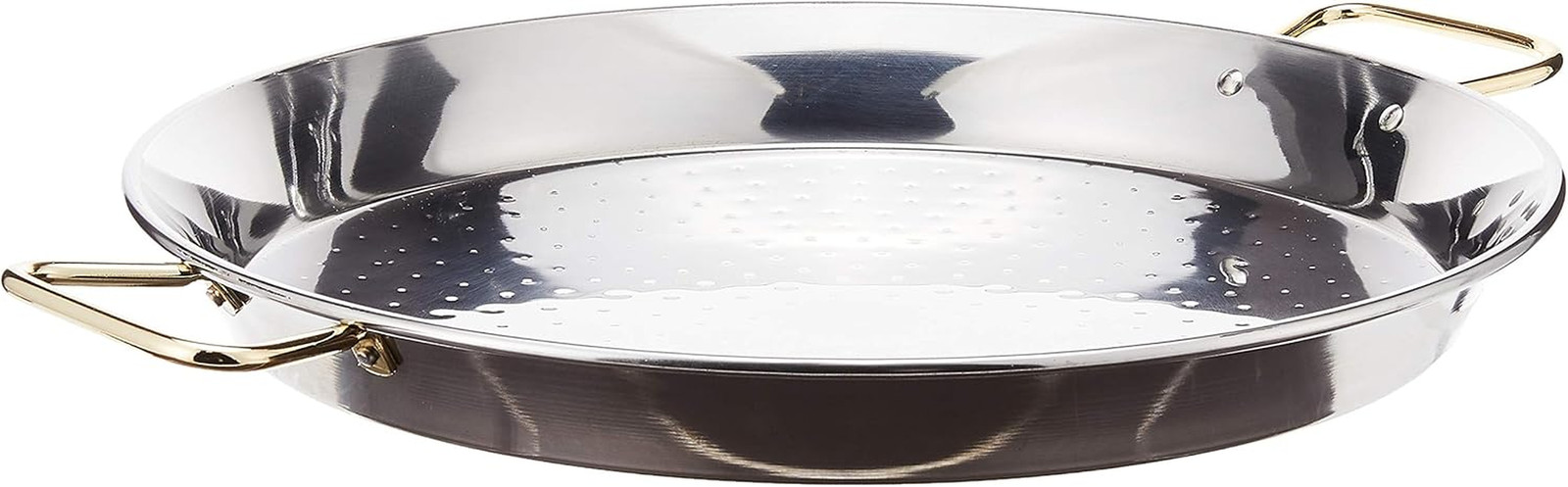16-Inch Stainless Steel Paella Pan – Perfect for Delicious Spanish Dishes
