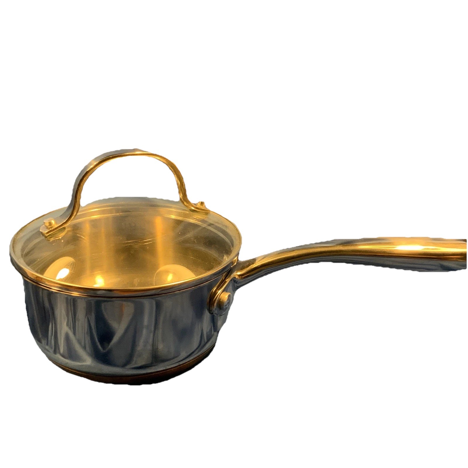 Kenmore Stainless Steel 1 qt w/lid Sauce Pan Copper Core Base Induction Suitable