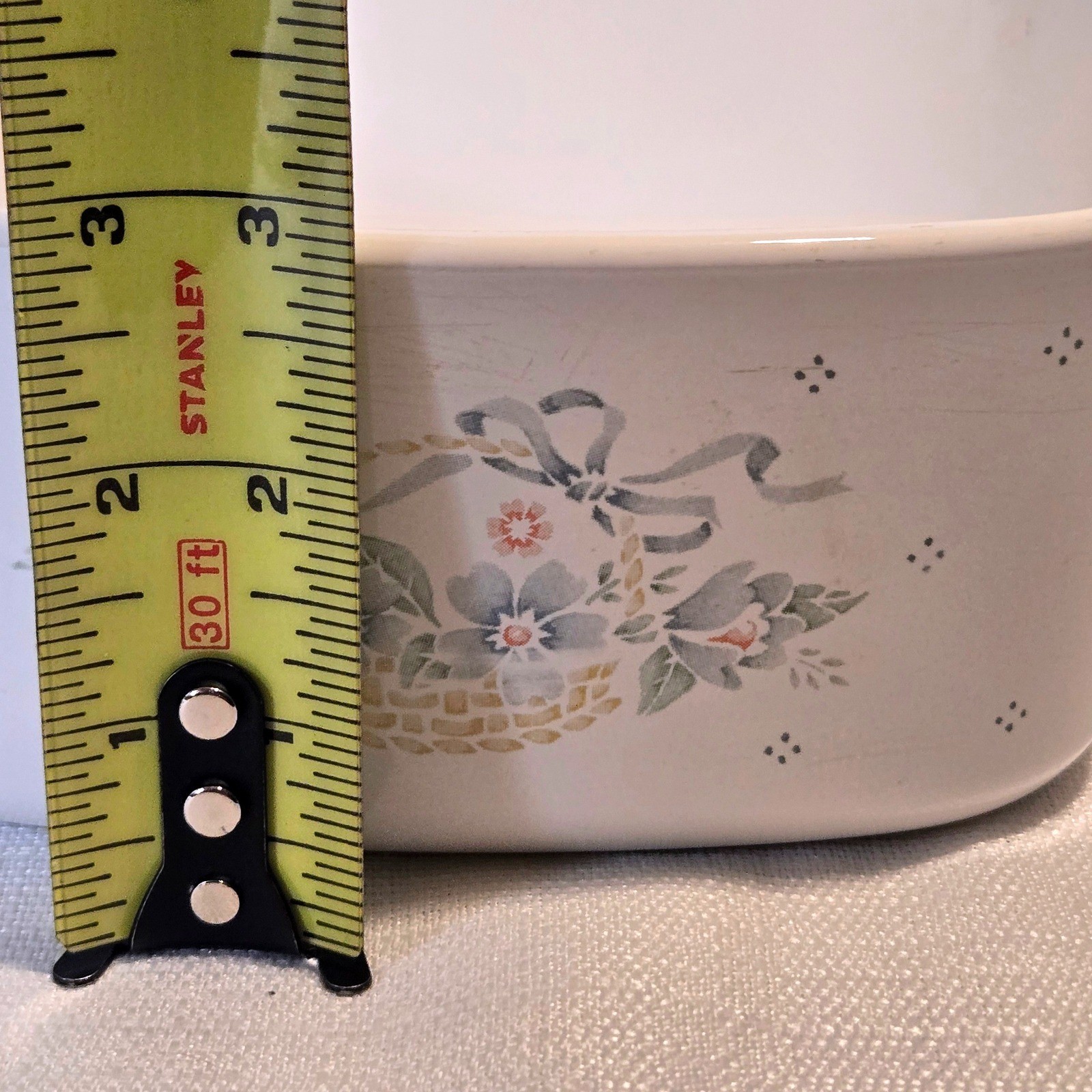CorningWare English Meadow 1.5 Liter Casserole Dish A-1 1/2-B Vtg Made in USA