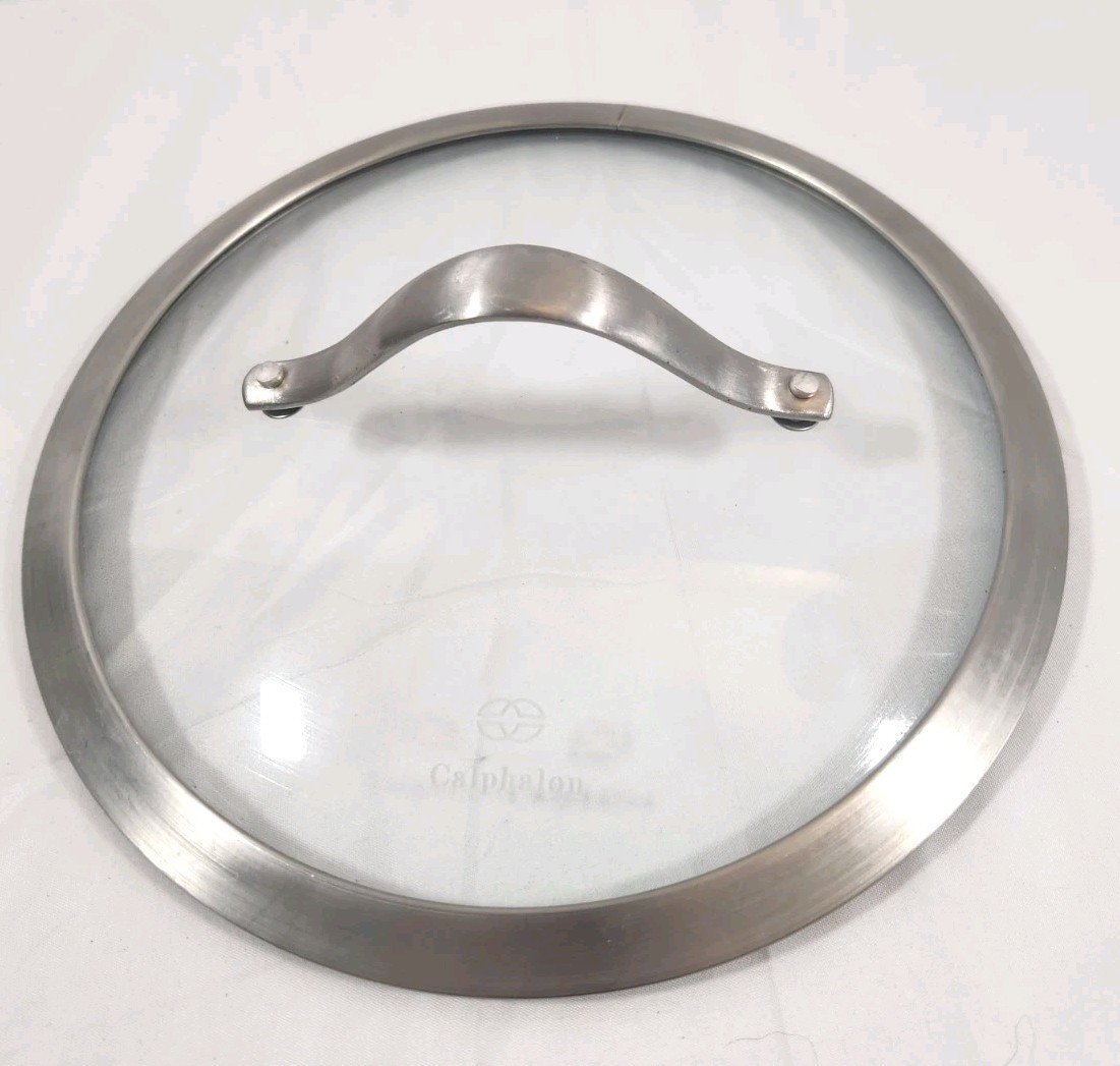 Calphalon Replacement Glass Lid Cover For 9 Inch Sauce Fry Pan 8 3/4″ Inside_CD