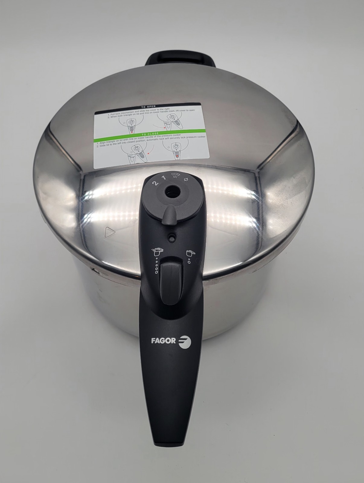 Fagor 9.3L Pressure Cooker Stainless Steel Stovetop Induction Spain Made