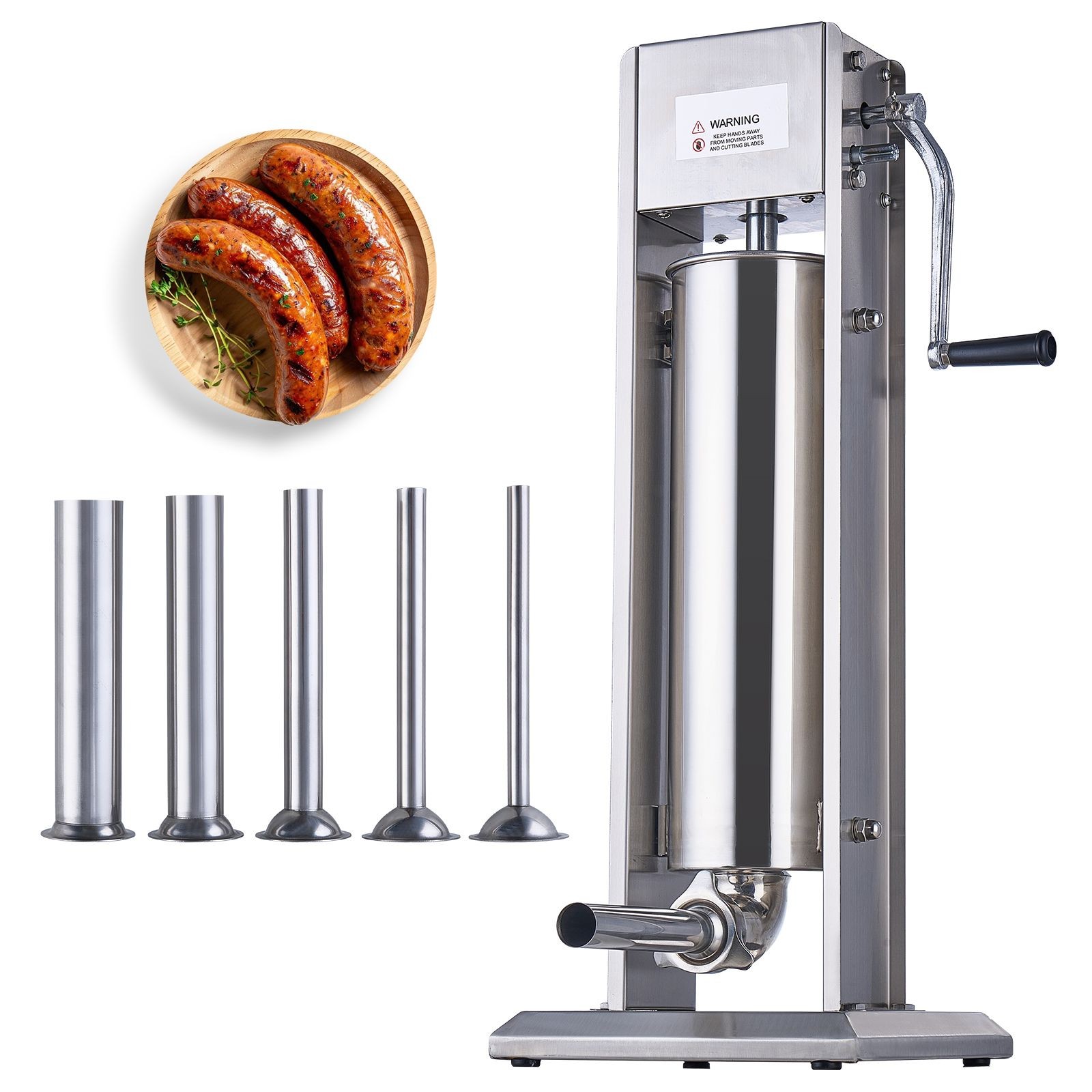 Commercial 7/15lbs 304SS Sausage Stuffer
