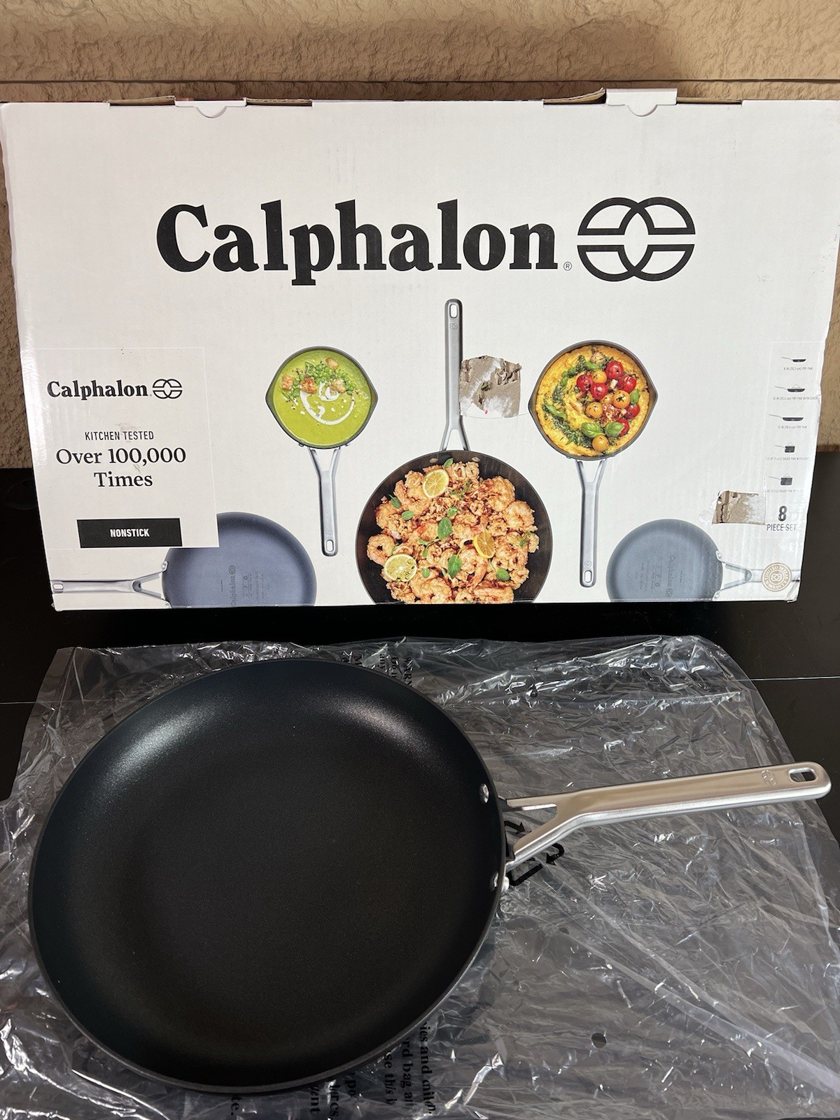 NEW Calphalon Hard-Anodized Nonstick 8-Piece Cookware Set Black – READ