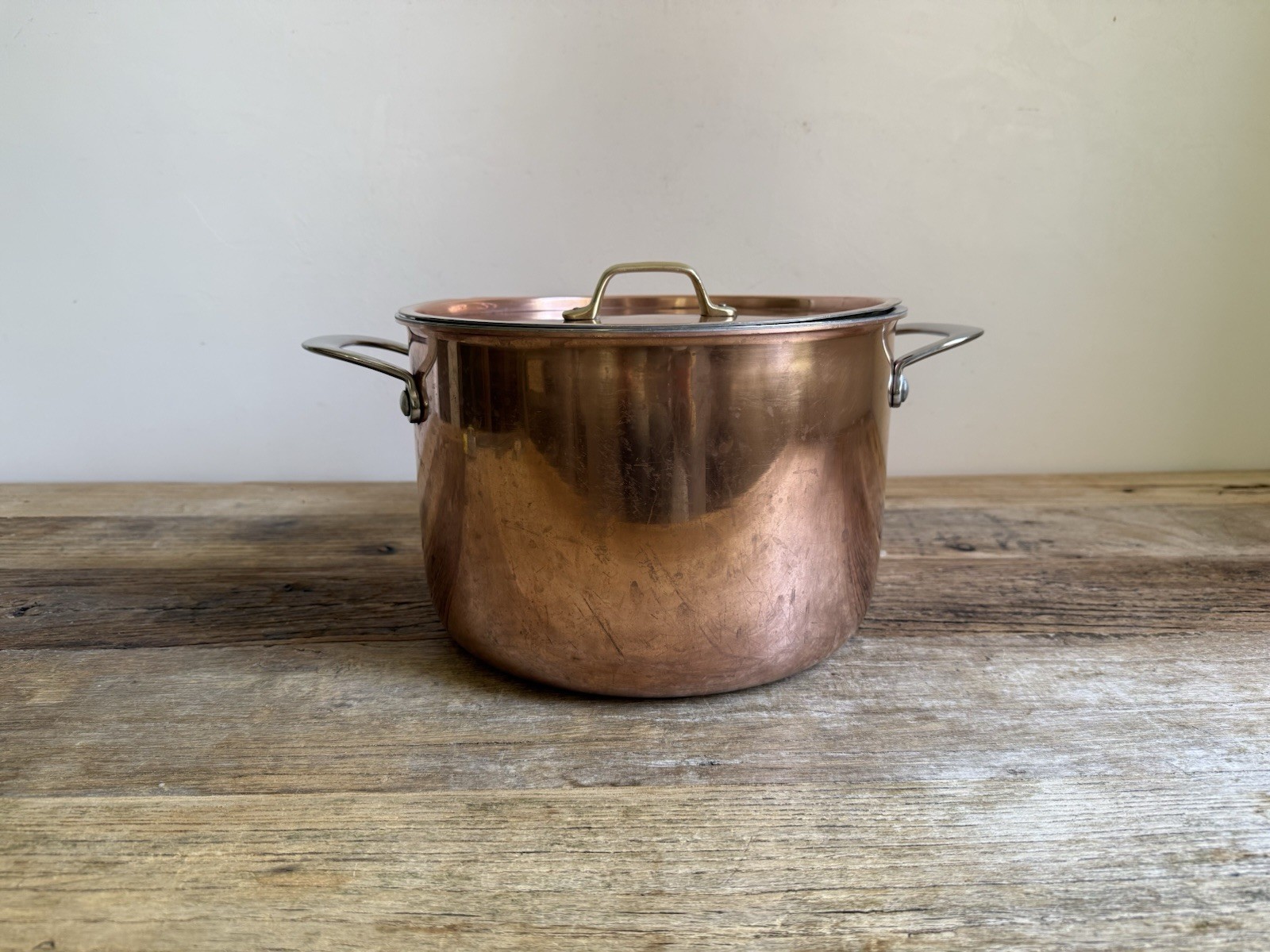 Copper Stew Pot with Lid – 25cm