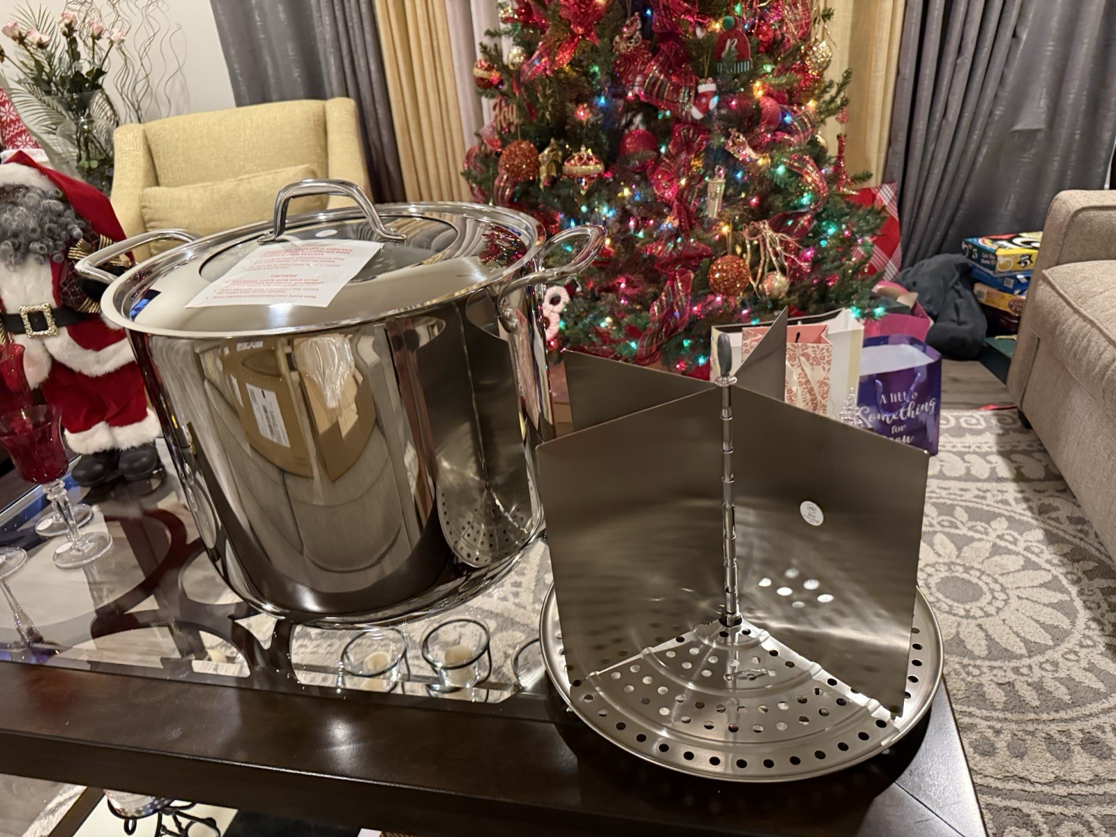 Princess House Stainless Steel 40 Qt Stockpot with divider Set 10041