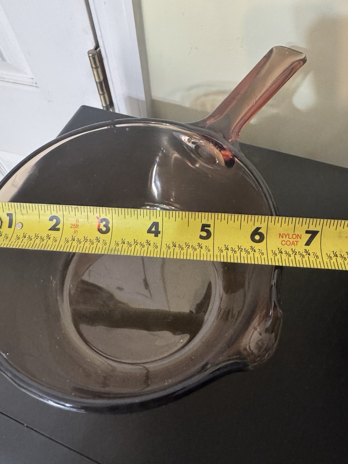 Corning Visions Amber Glass Saucepan 1 L Pot w/ Lid USA