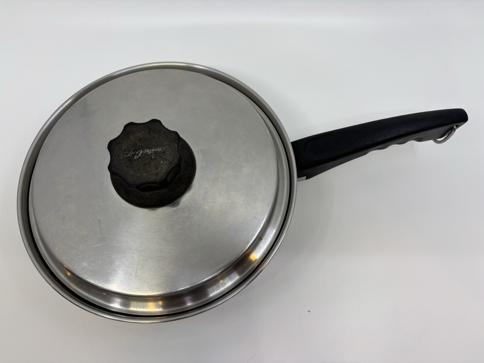 Lustre Craft Saucepan 3 Ply Multi Core 2 Quart w/ Lid USA Made