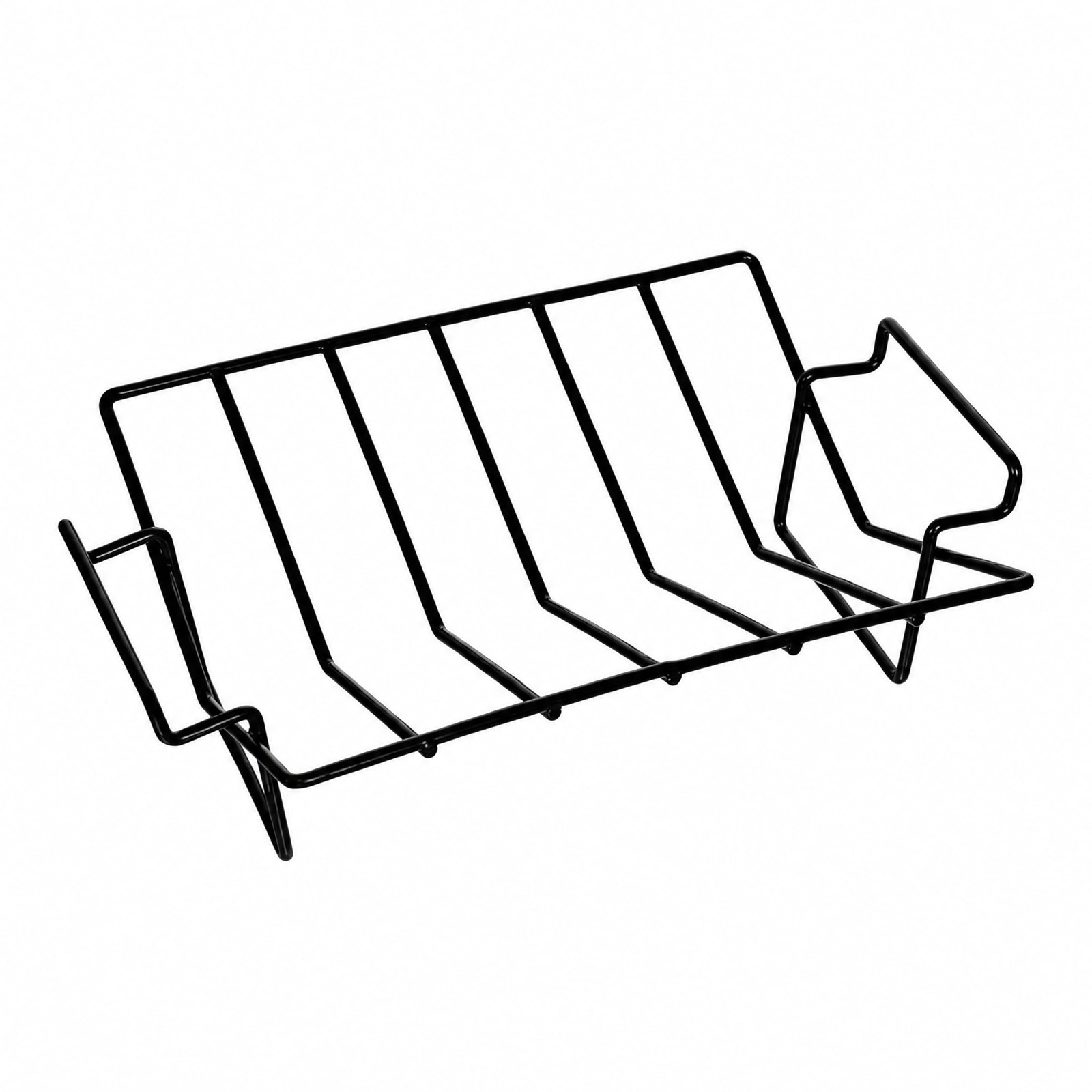 Turkey Rack Stainless Steel BBQ Rib Roasting Rack Roaster Pan Non-Slip