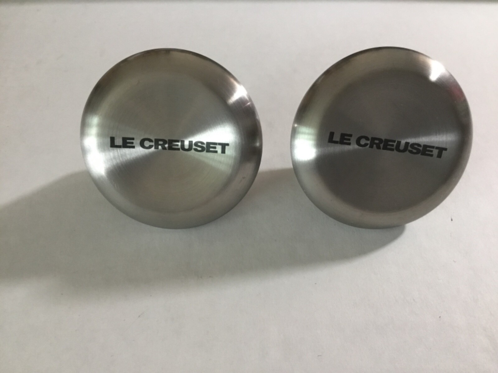 2 x NEW Le Creuset Stainless Cookware Replacement Knob Large 2.2” High Heat