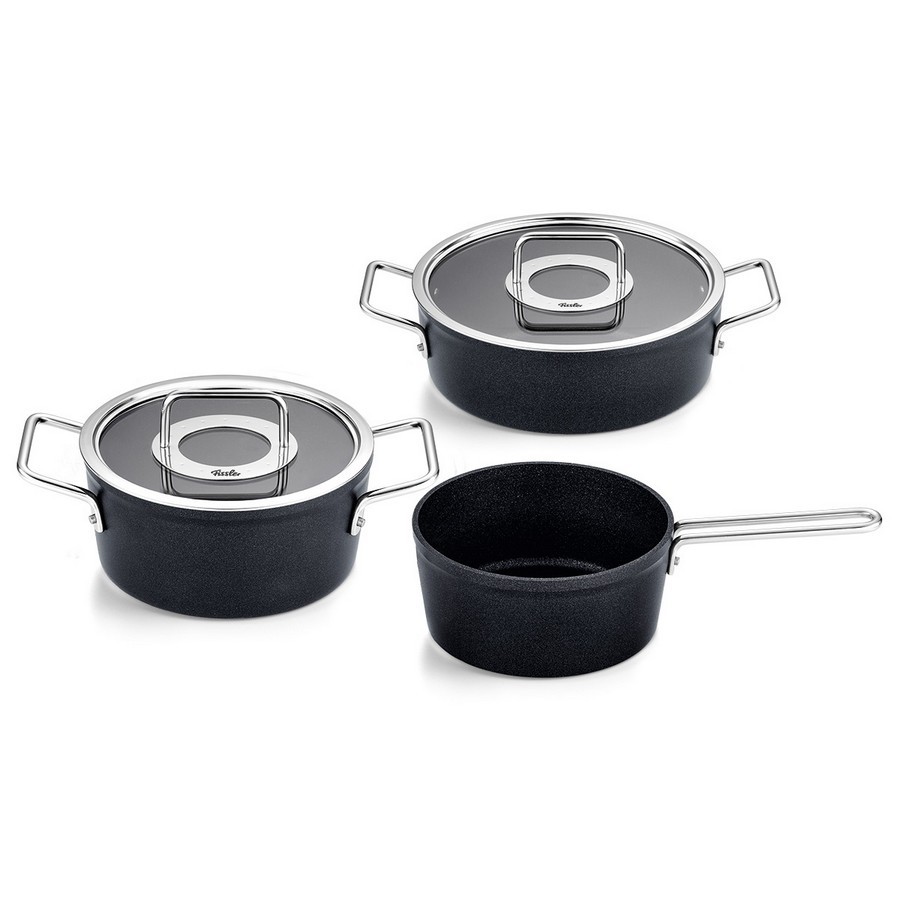 Fissler Adamant – Set of 3 pcs: 20 cm glass lid pot + 24 cm saucepan