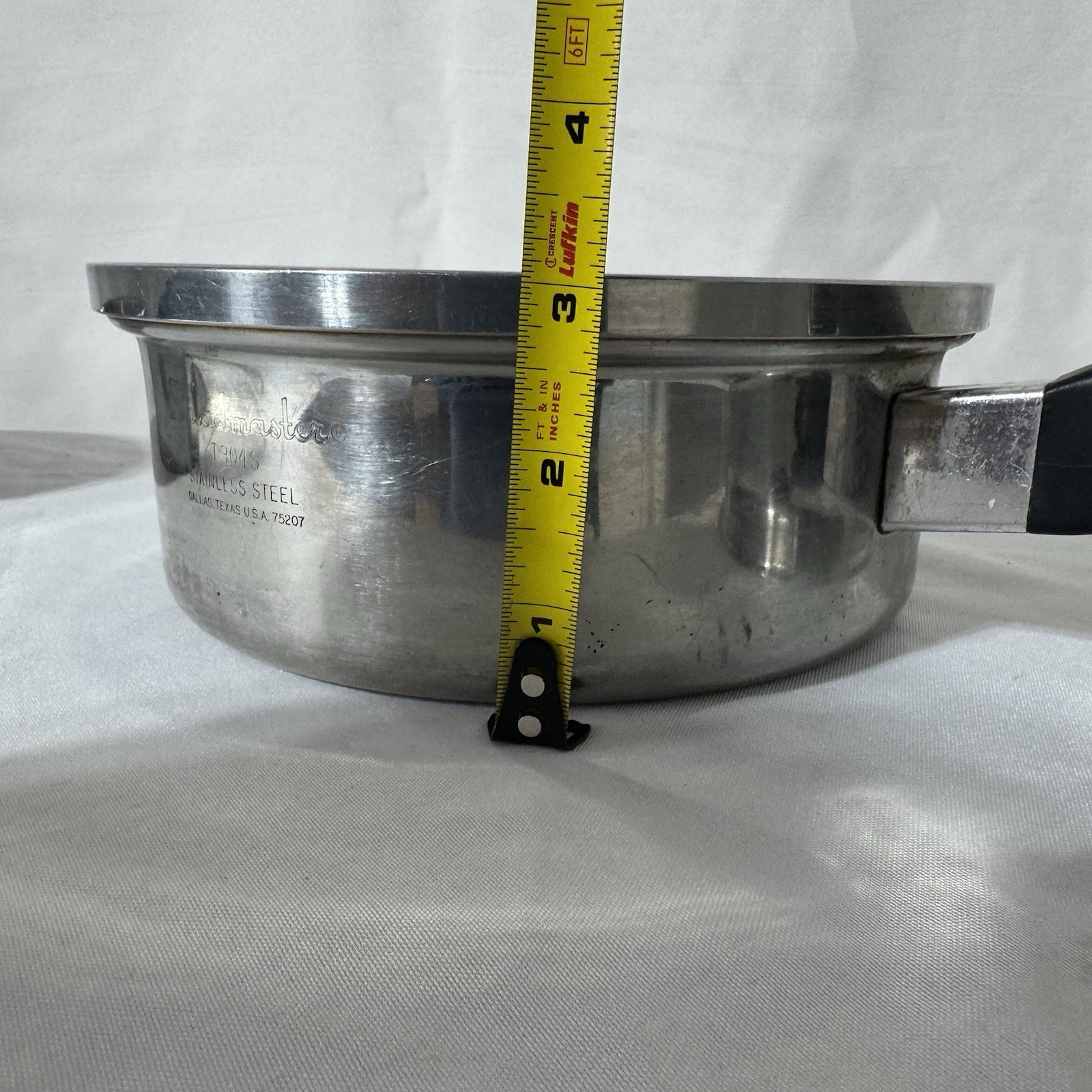 Saladmaster T304S Stainless Steel Sauce Pan Pot 1.5 Qt. w/ Vapor Vent Lid