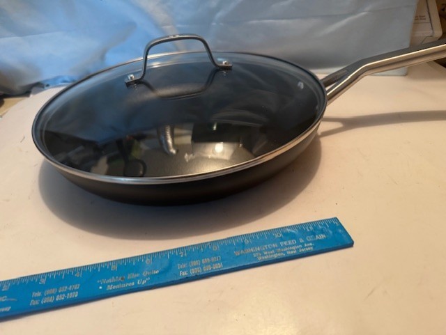 NEW Calphalon® Hard-Anodized Aluminum Nonstick 12″ FRYING PAN W/LID