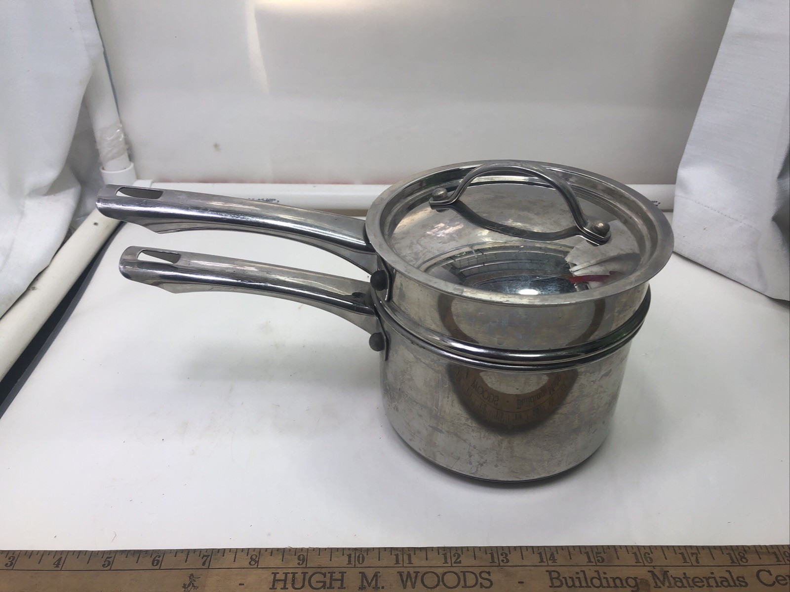 Farberware millennium 18/10 stainless steel double boiler cookware-C7