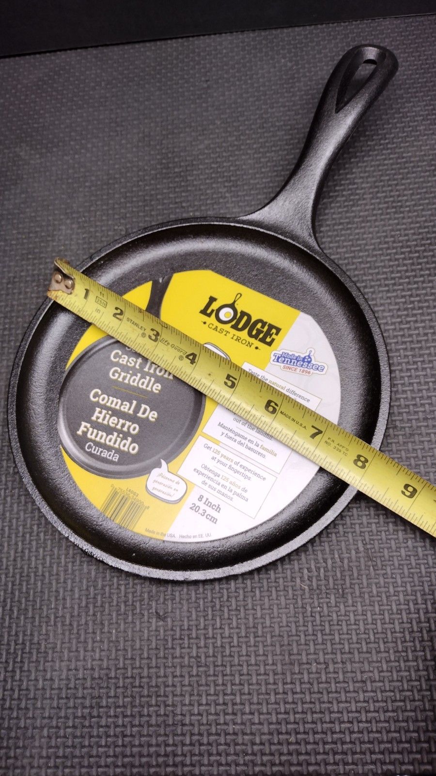 Lodge Pre-seasoned 8 Inch Cast Iron Skillet Model L6OG3 NEW FREE SHIPPING