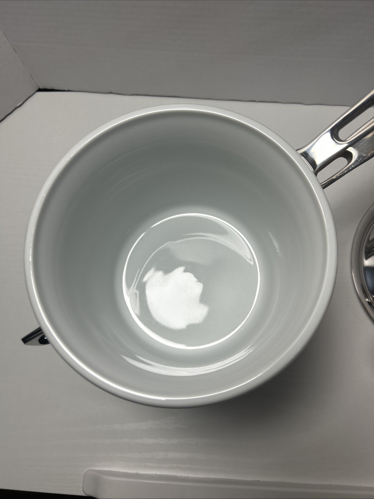 All-Clad Copper Core 2 Qt Saucepan Set w/ Porcelain Double Boiler