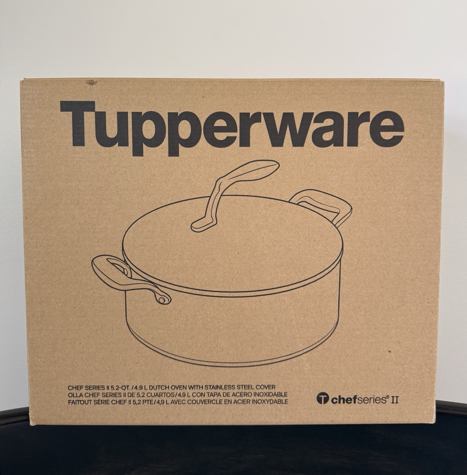 Tupperware Chef Series II 5.2 qt Stainless Steel Dutch Oven with Lid