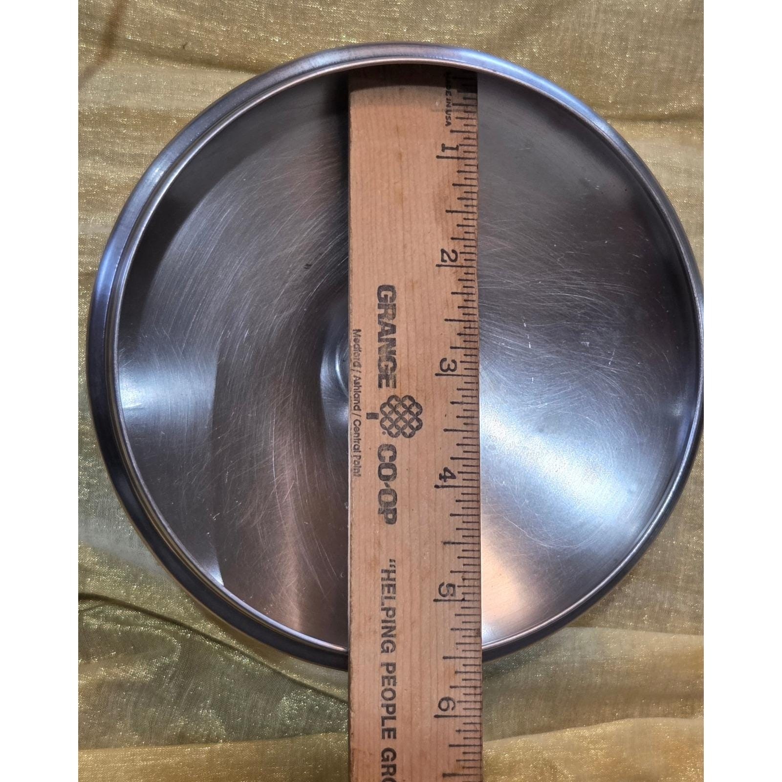 Vintage Revere Ware Stainless Steel Replacement Lid 6.25 Inch Circular Pot Cover