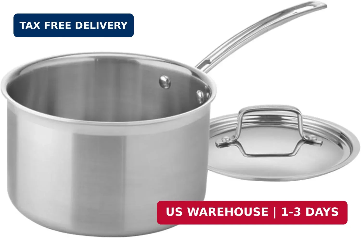 Cuisinart 4-Quart Skillet, Stainless Steel Cookware Multiclad Pro Triple Ply Sau