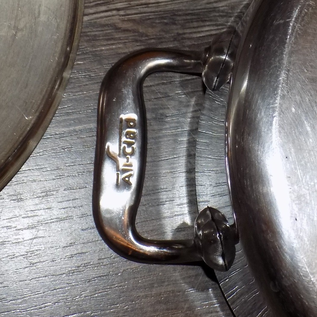 All-Clad Stainless Steel Petite Braiser Sauce Pan with Lid Silver Good Condition