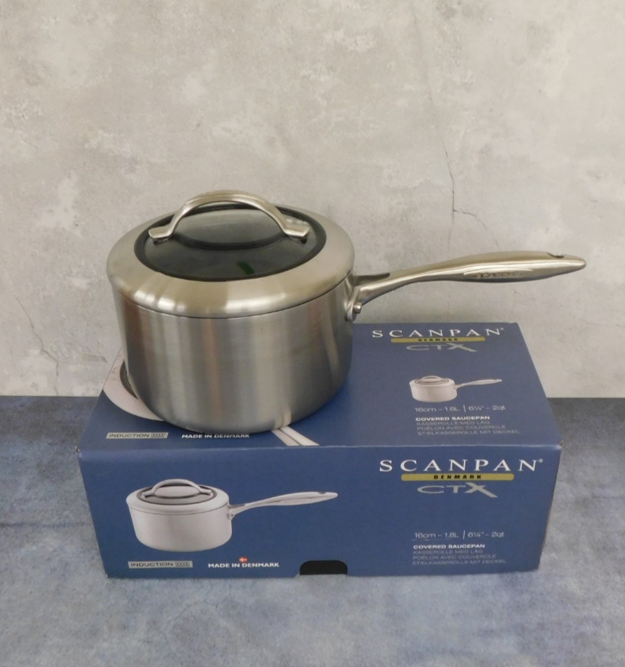 Scanpan CTX Nonstick Induction 2 Quart Covered Saucepan – New