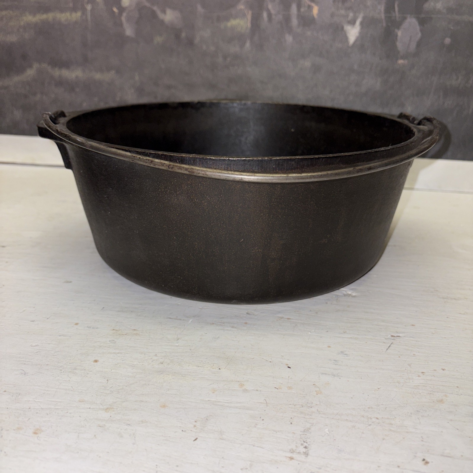 LODGE 10 1/4 #8 DO USA D3 Cast Iron Dutch Oven self basting lid 5 quart