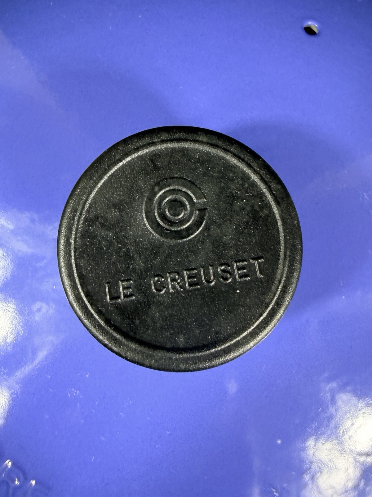 Le Creuset 3 Qt #24 Saucier Cast Iron Blue Enamel EUC