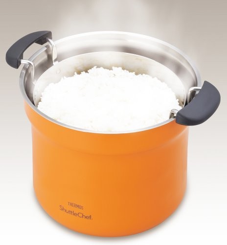 Thermos Vacuum Insulation Cooker Shuttle Chef 4.3L Apricot Kbf-4500