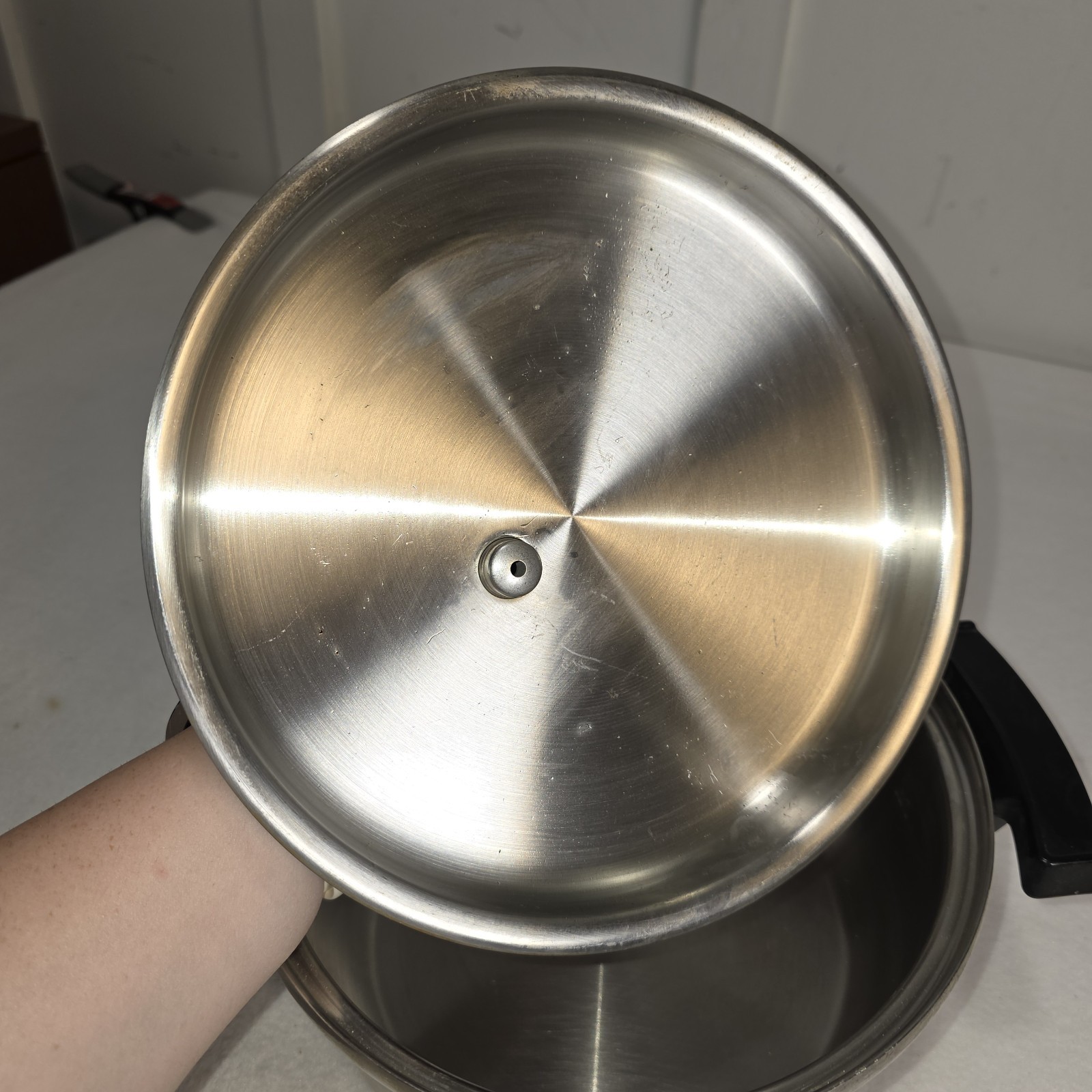 MultiCore 4 Quart Stainless Steel 5-Ply All Purpose Cooker Pot Lustre Vent Lid