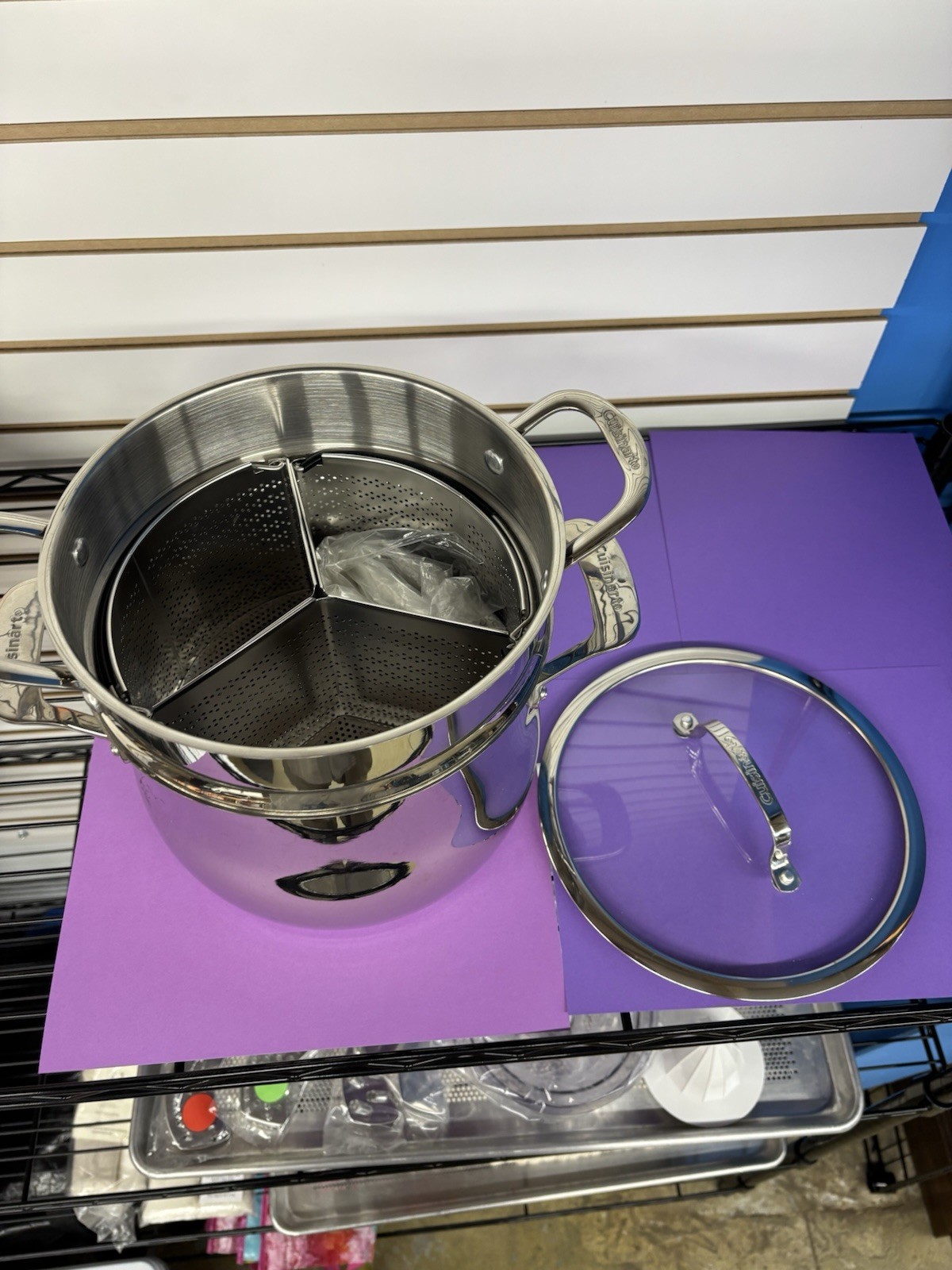 6 Quart/5.7 Liter five piece pasta pot with strainer basket @ quarter baskets￼