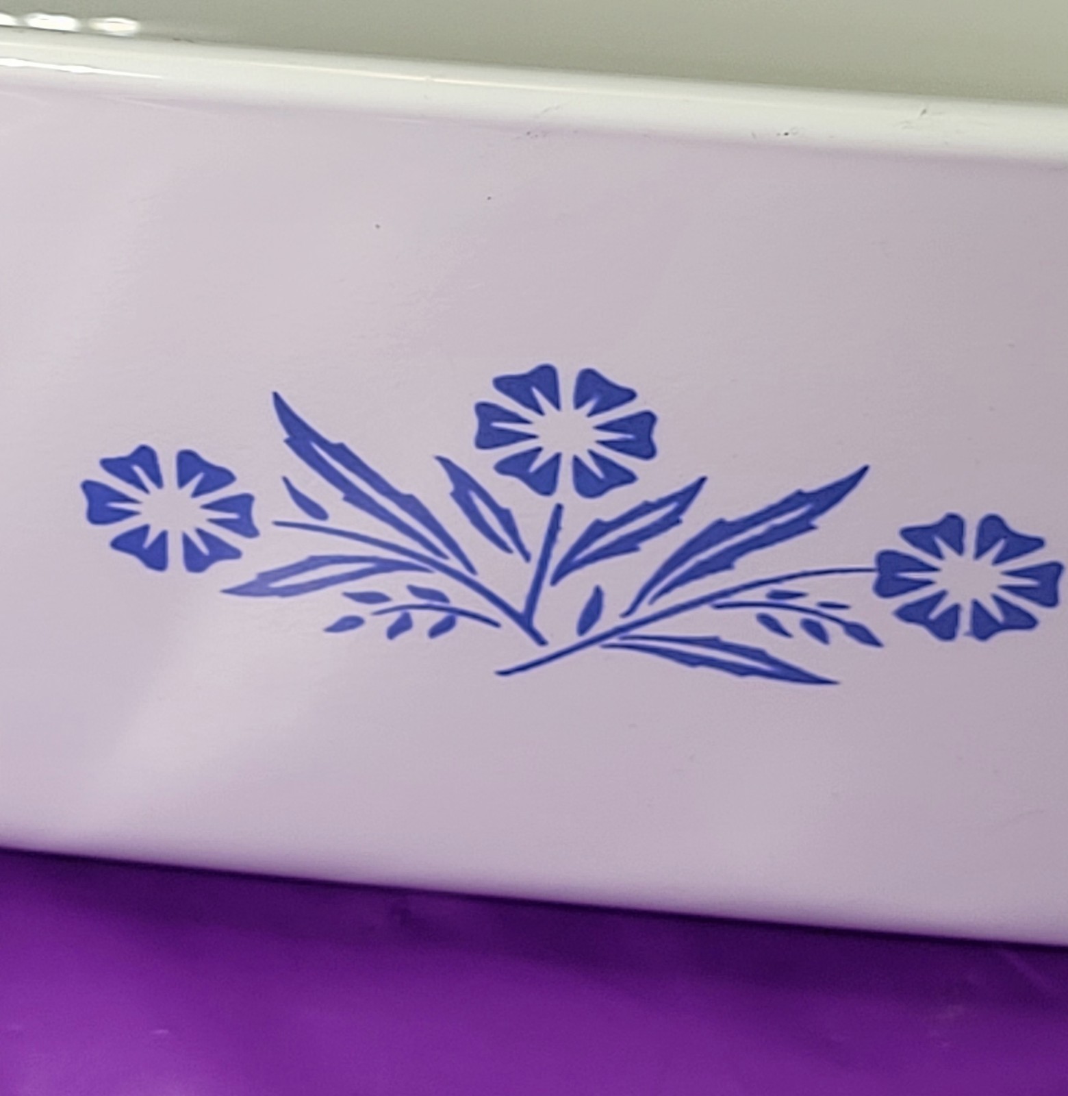 CorningWare Blue Cornflower P-315 B Loaf Pan 2 Quart 9″ x 5″ x 3″ Vintage