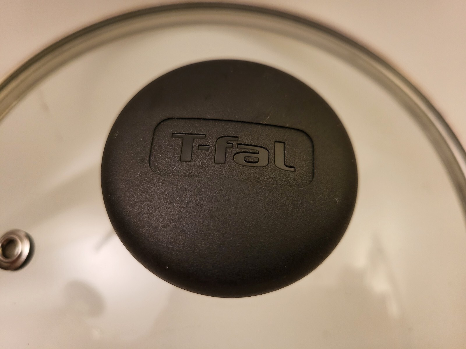 T-Fal TFAL 7″ Vented Glass Replacement Part Lid Top w/ Black Knob / Handle
