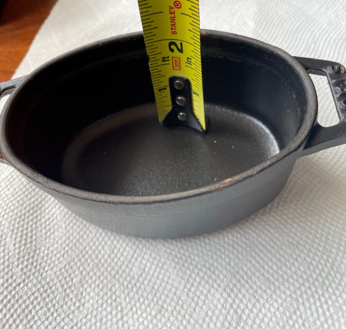 6 inch 11cm oval mini cocotte cast iron staub