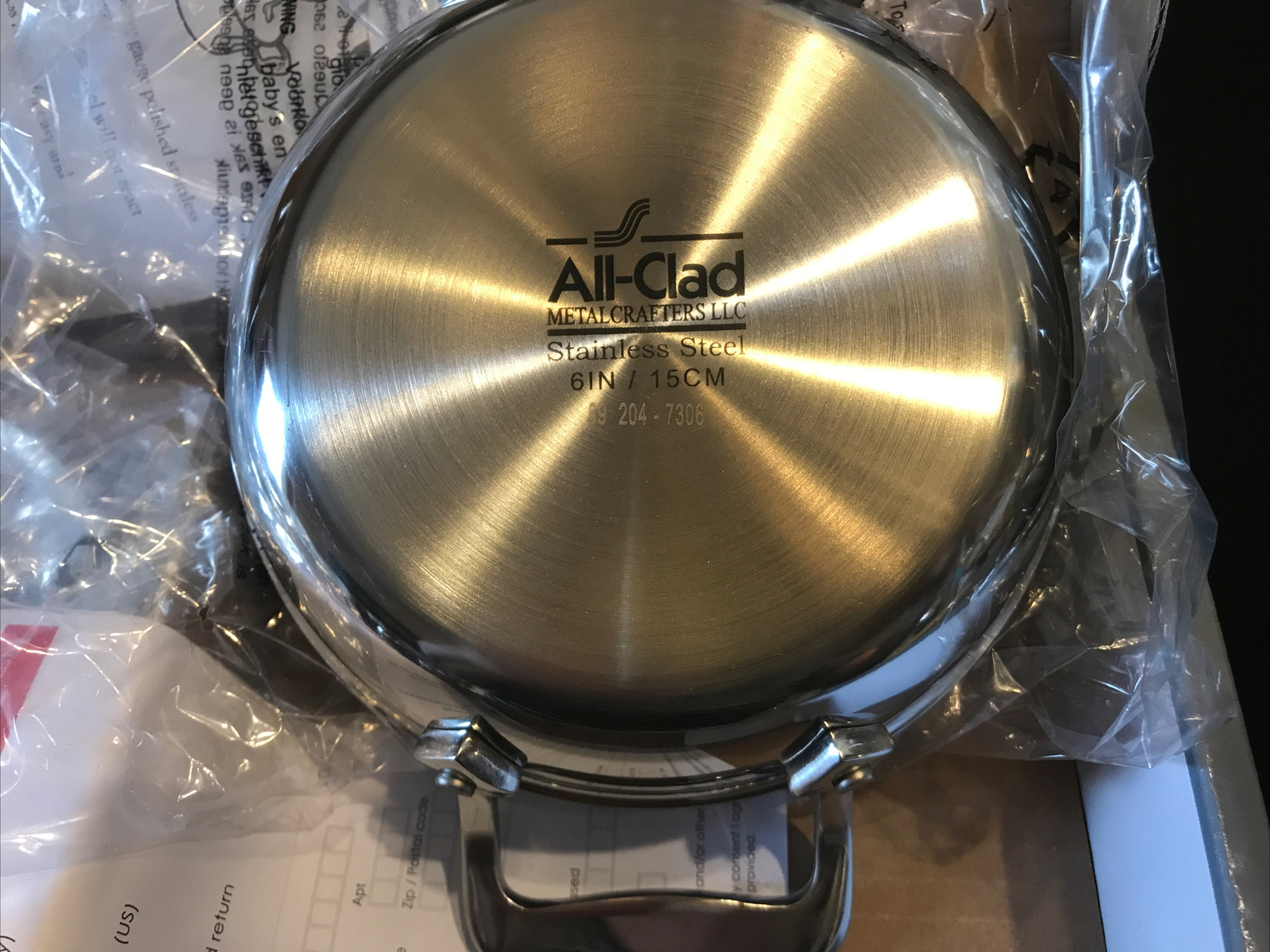 Set 2 All-Clad 6 in Stainless Steel Round Au Gratin Specialty Cookware- NIB