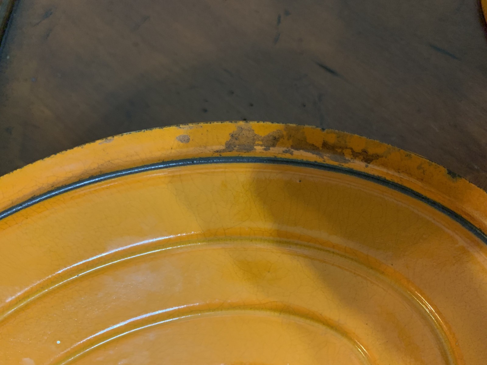 Descoware Cast Iron Enameled Flame Orange Oval Dutch Oven 4 qt Casserole Belgium