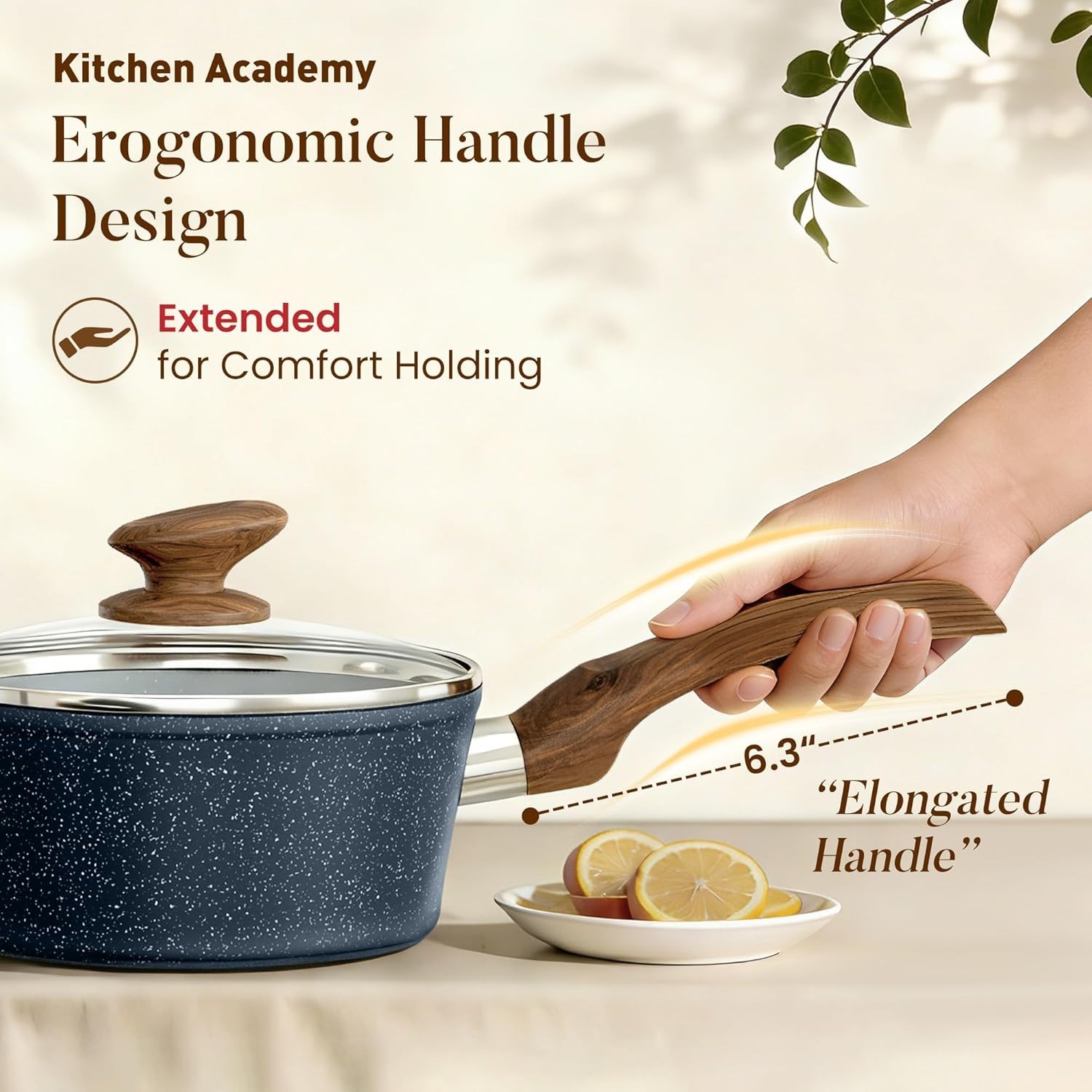Ultra-Durable Nonstick Blue Granite Cookware Set – 12 Pieces for Healthy Cooking