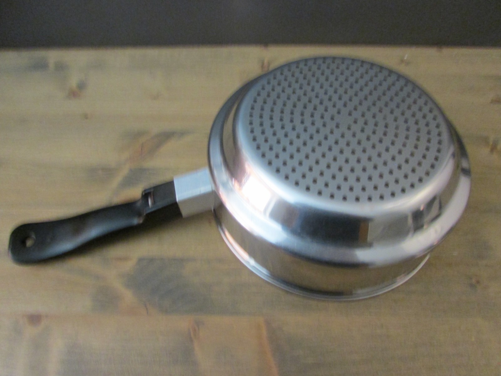 LUSTRE CRAFT Stainless 3 QT Saucepan with Steamer, Broiler & Lid 18-8 Stainless