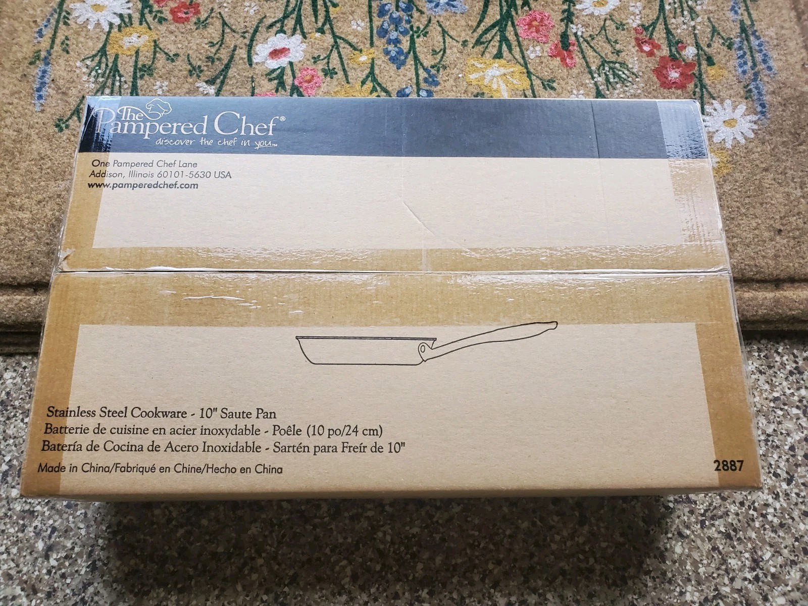 Pampered Chef Stainless Steel Saute frying 10” Pan Oven Safe 500°F NIB
