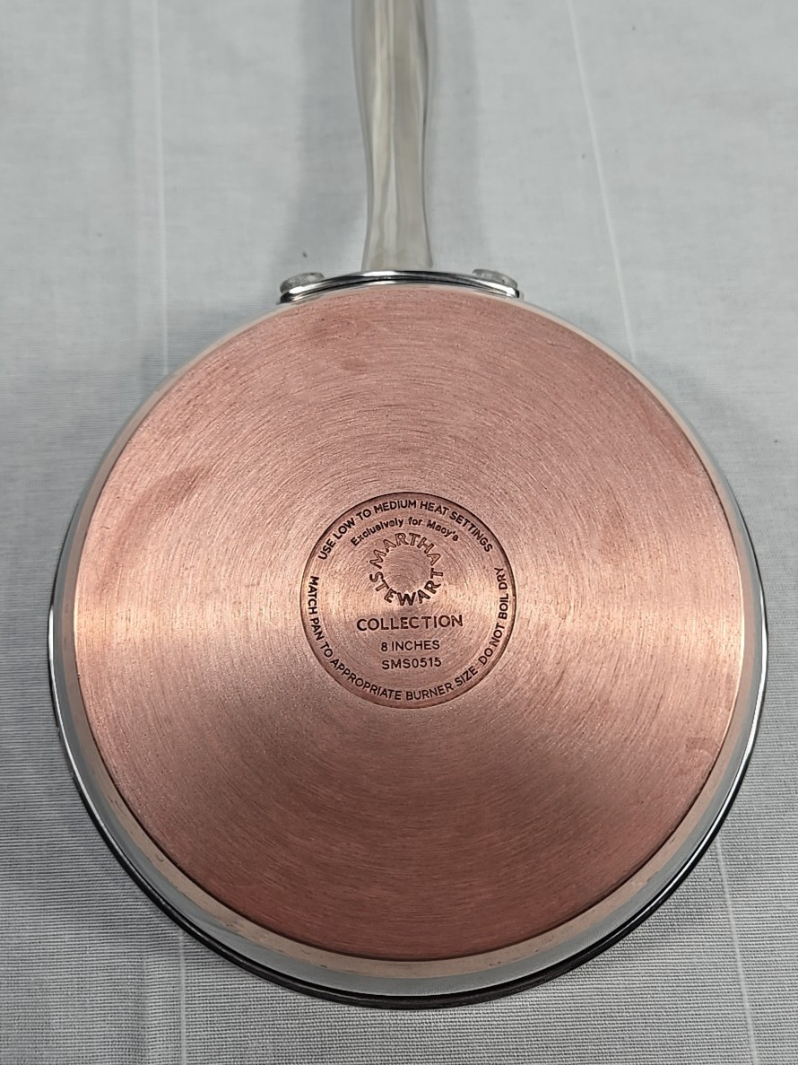 Martha Stewart Collection for Macy’s Copper Bottom 8” Fry Pan Skillet (B8)