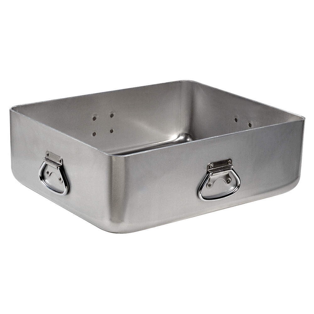VOLLRATH 68391 Roasting Pan w/Drop Handles,18 1/2 in W 6PVJ1
