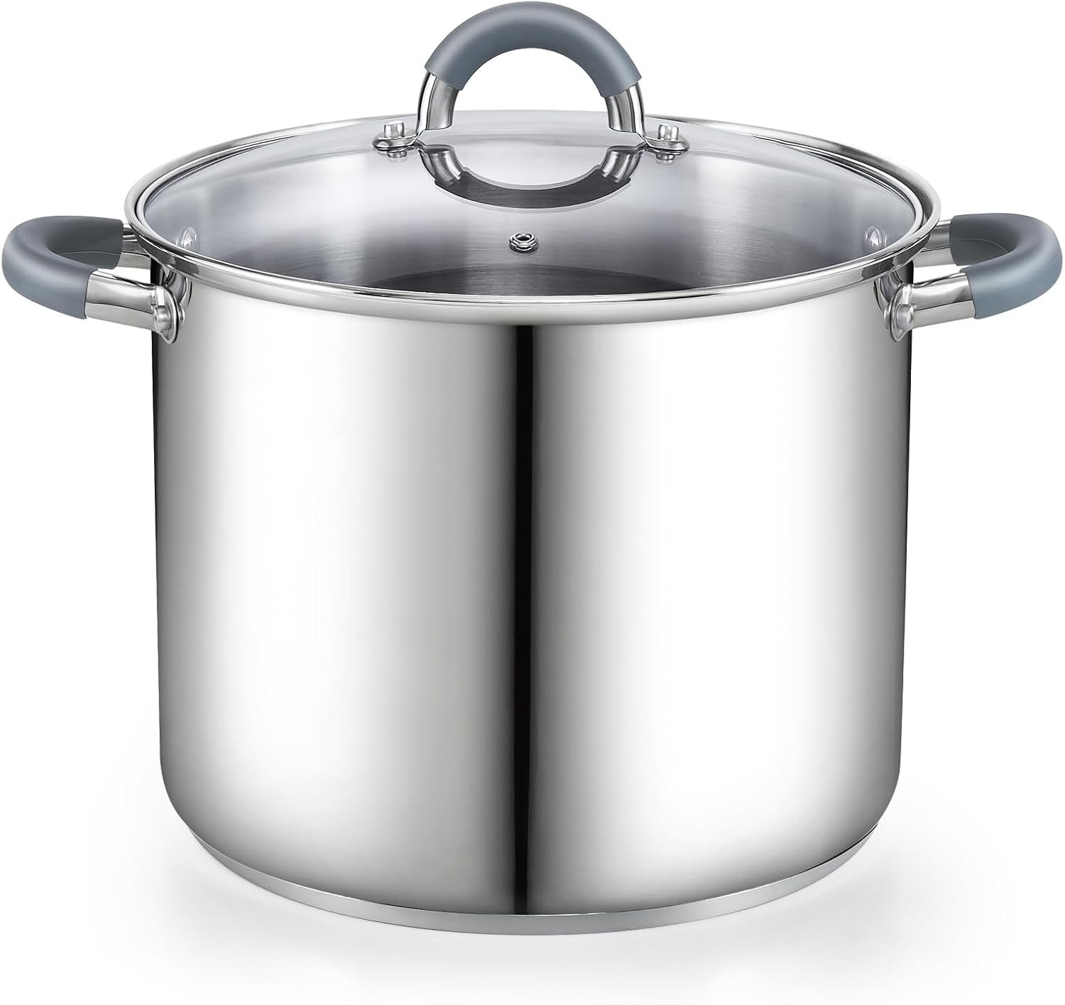 Versatile 8-Quart Cooking Pot – 18/10 Stainless Steel with Stay-Cool Handles