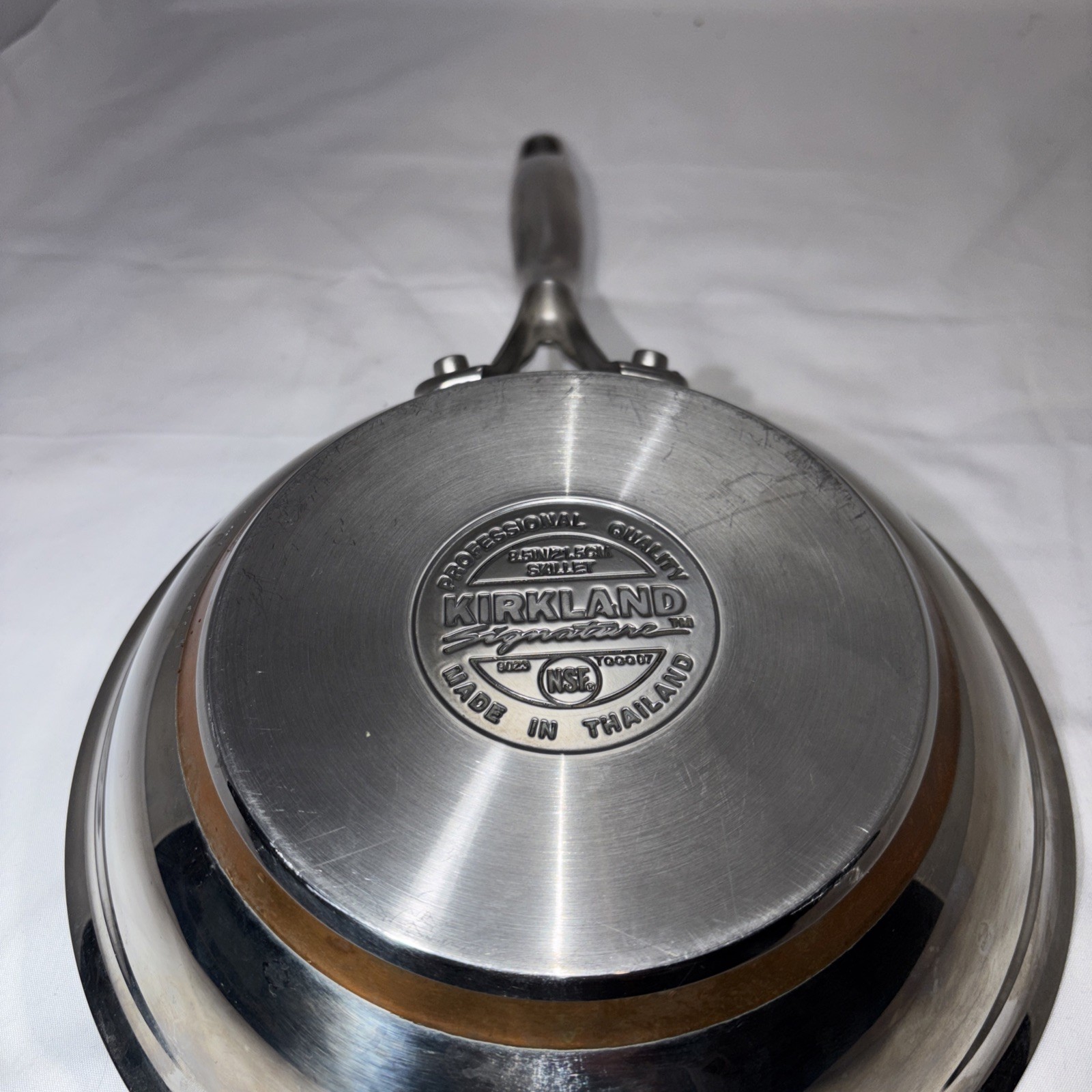 Kirkland Signature 8.75″ Skillet Stainless Steel Fry Pan With Copper Core.