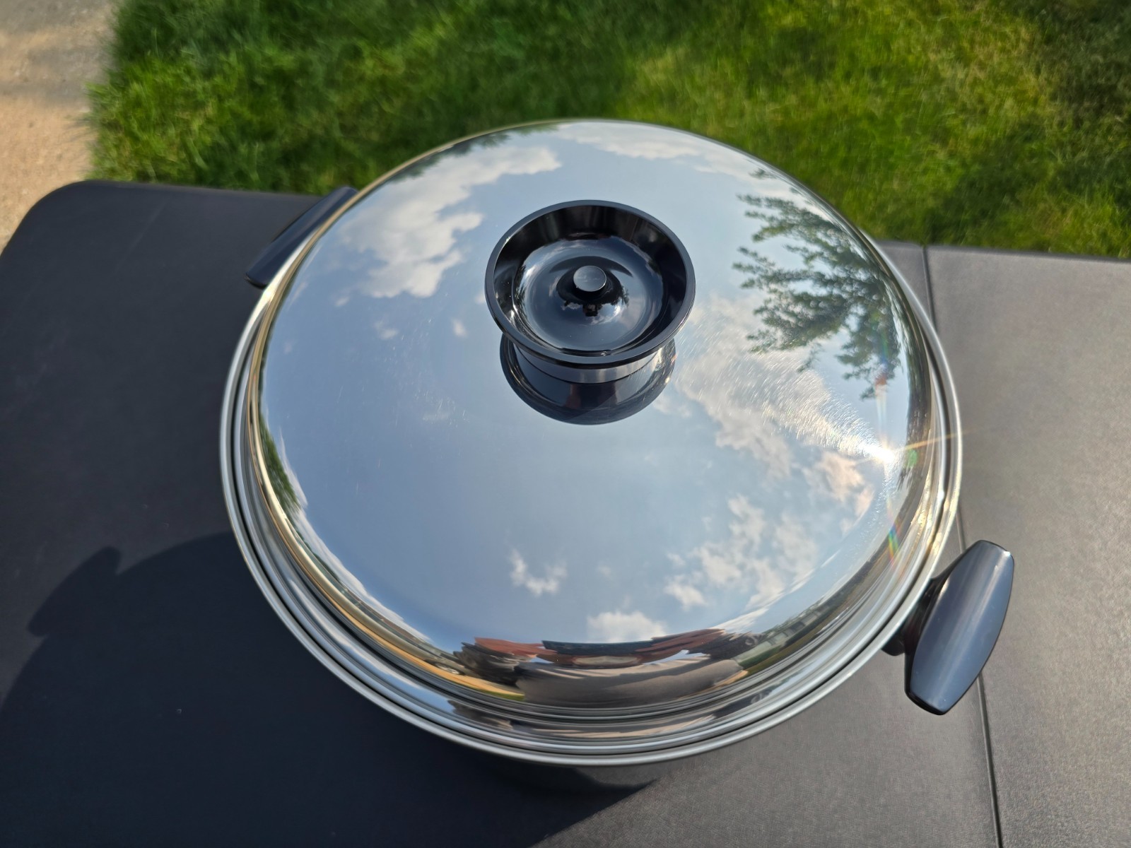 NEW! HUGE! West Bend Regal Ware 20 Qt Stainless Steel Stock Pot Pan & Lid USA