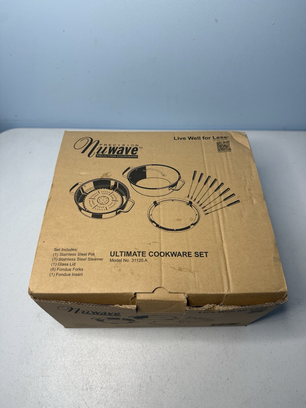 Nuwave Ultimate Induction 12 Pc Cookware Set 31120A Steamer Fondue – NEW