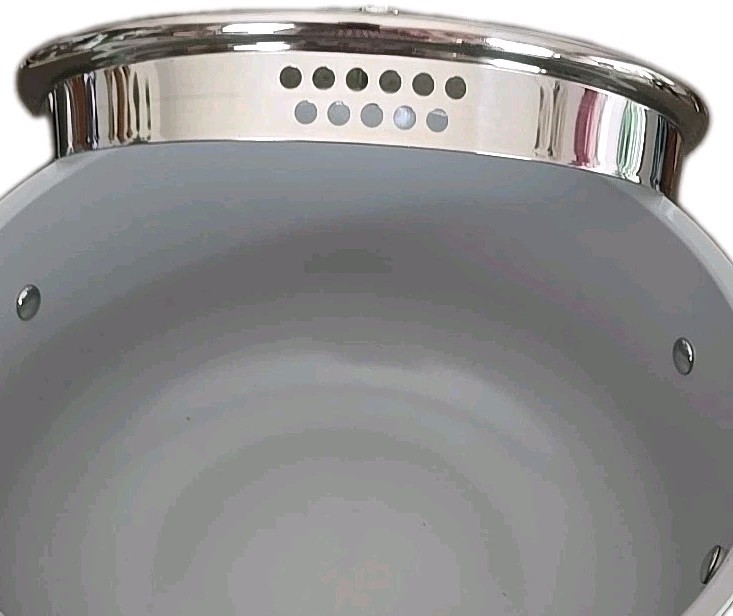 Pioneer Woman ~ SUTTON ~ CREAM ~ 5.5 Quart Dutch Oven w/Strainer Lid ~ Aluminum