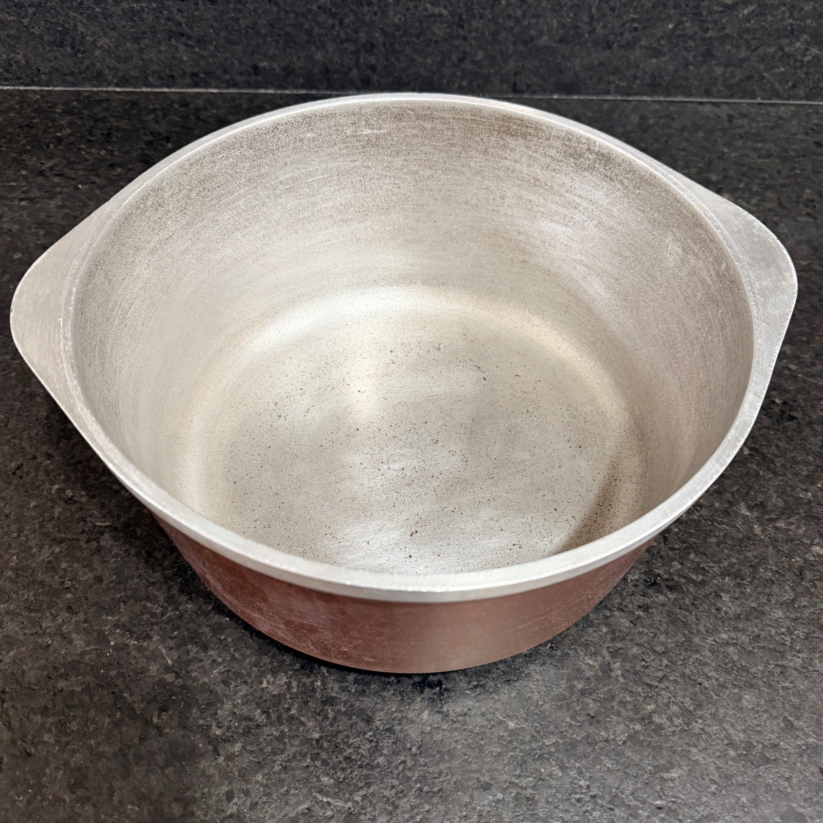 Vintage Club Cast Aluminum Dutch Oven with Lid Brown Stock Pot 8 Quart Very Used