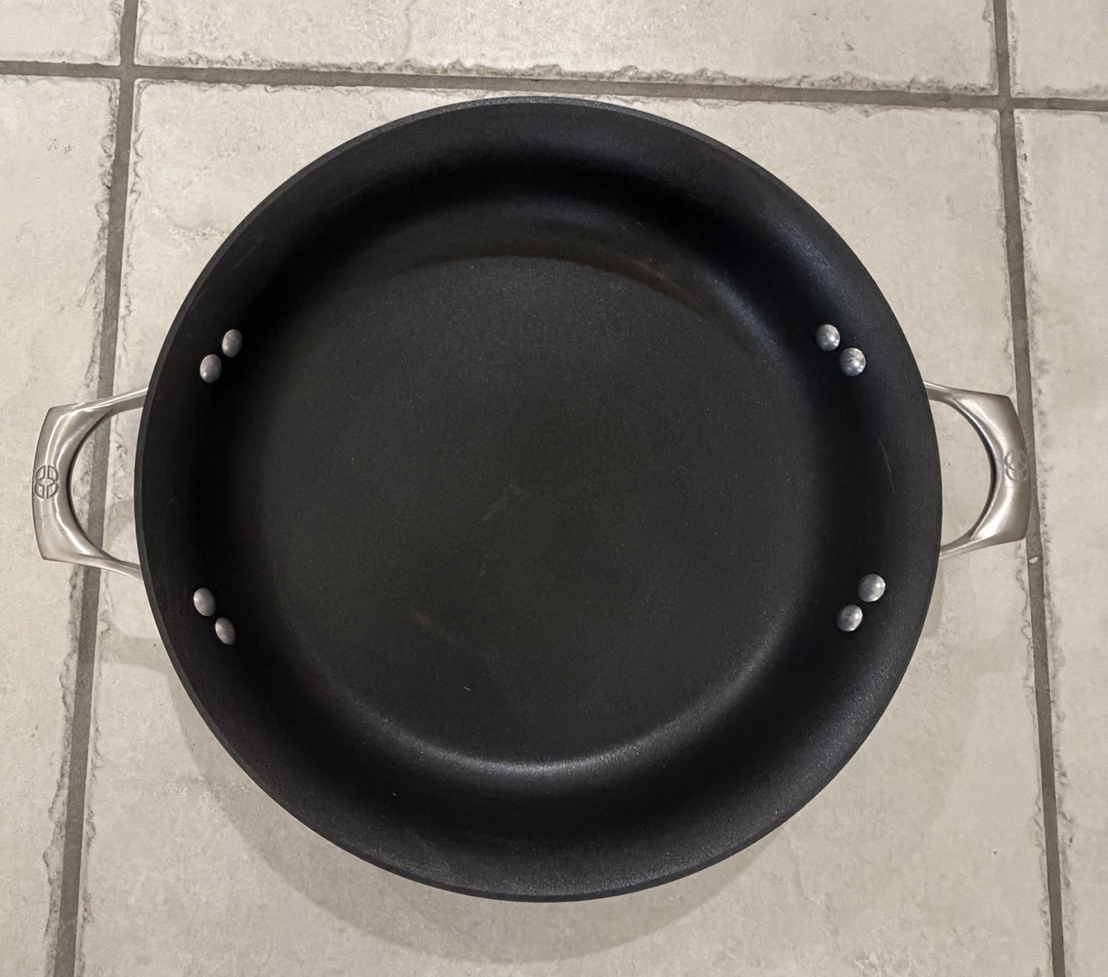 Calphalon Unison Sear 12″ Nonstick Saute Pan w/ Lid Dual Handles Dishwasher Safe